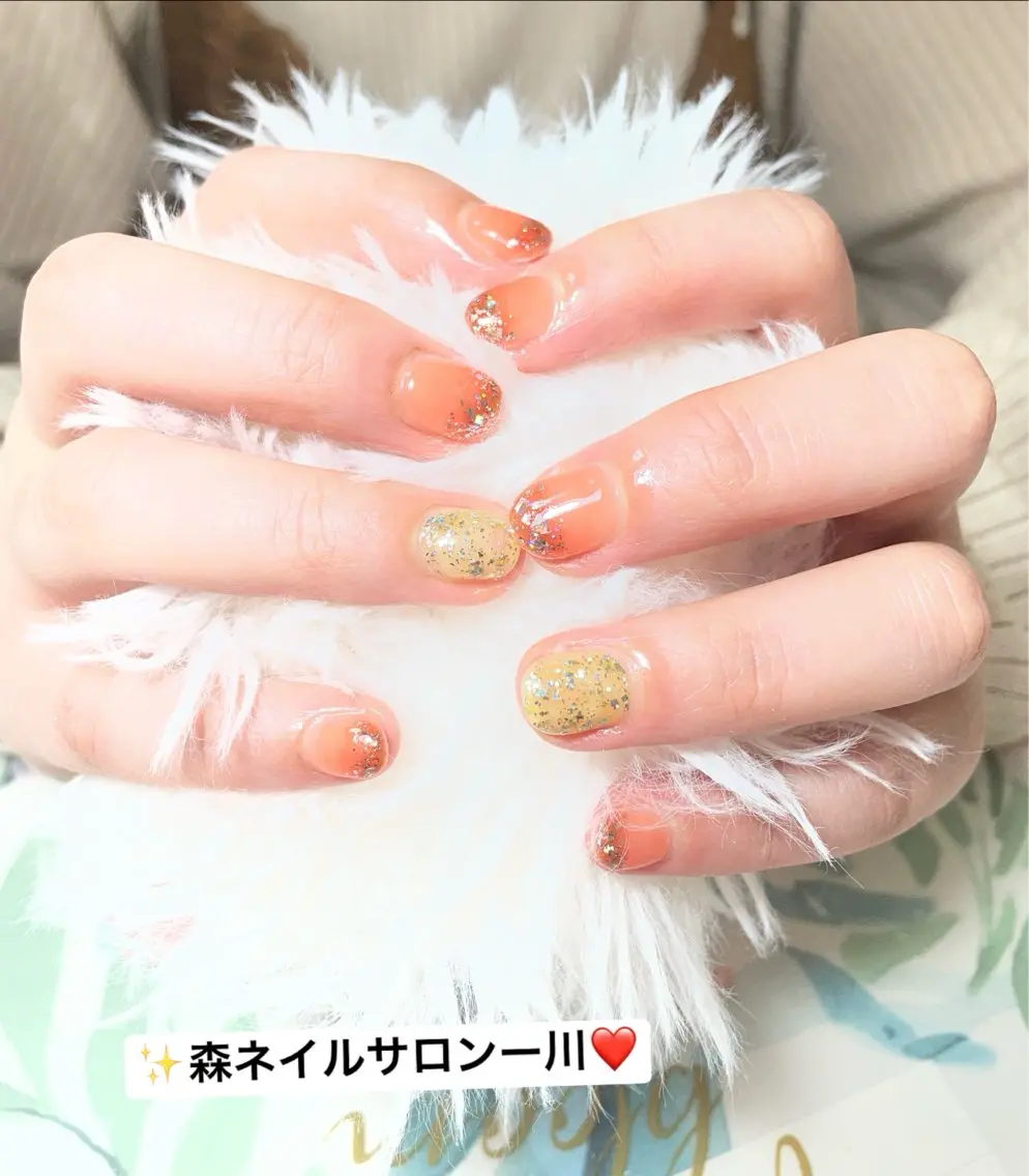 ✨シンプルラメグラ💕「2色可能」「オフ込み」💖の写真