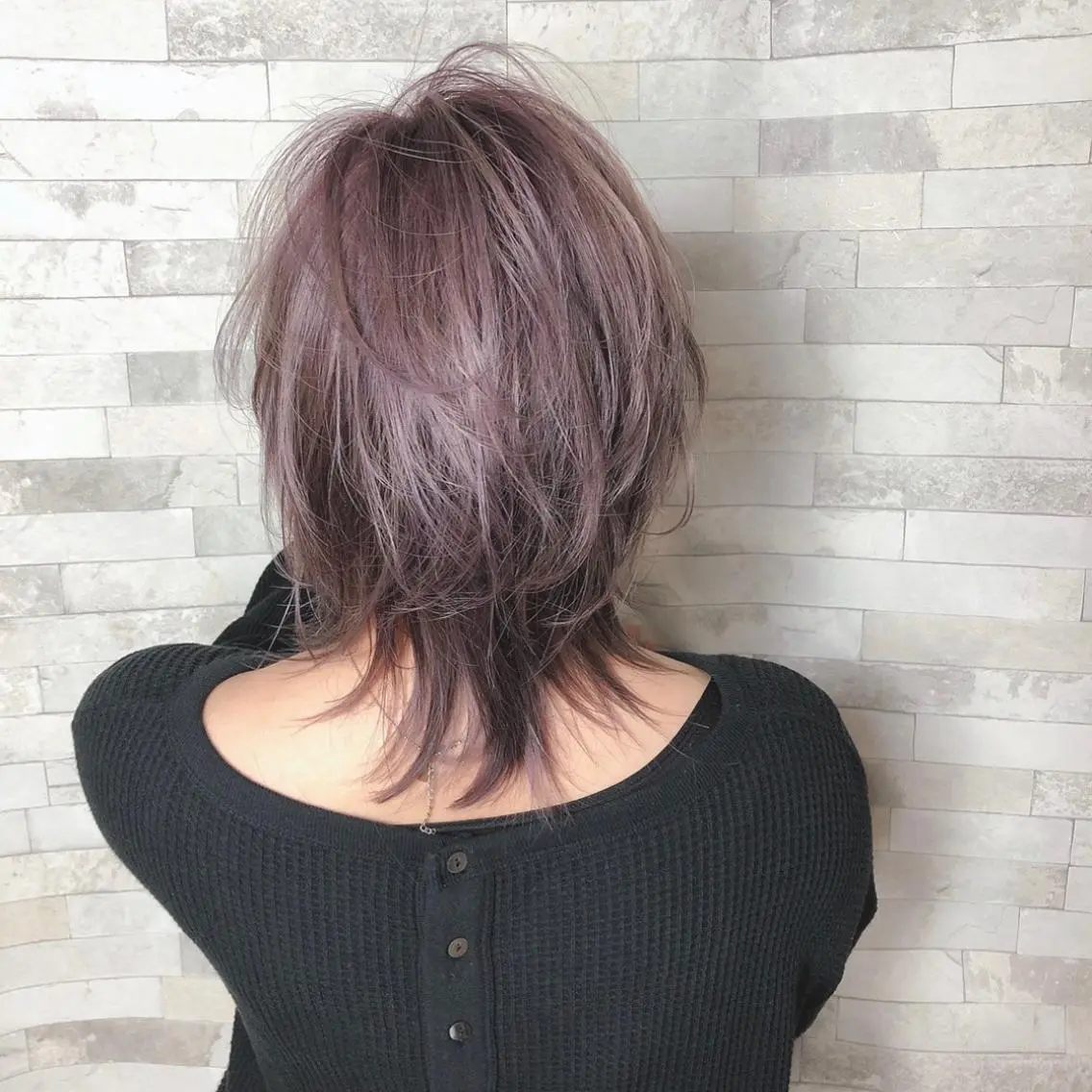 ミディアム カラー 透明感ハイトーン🦄 キラ🌈のヘアスタイル