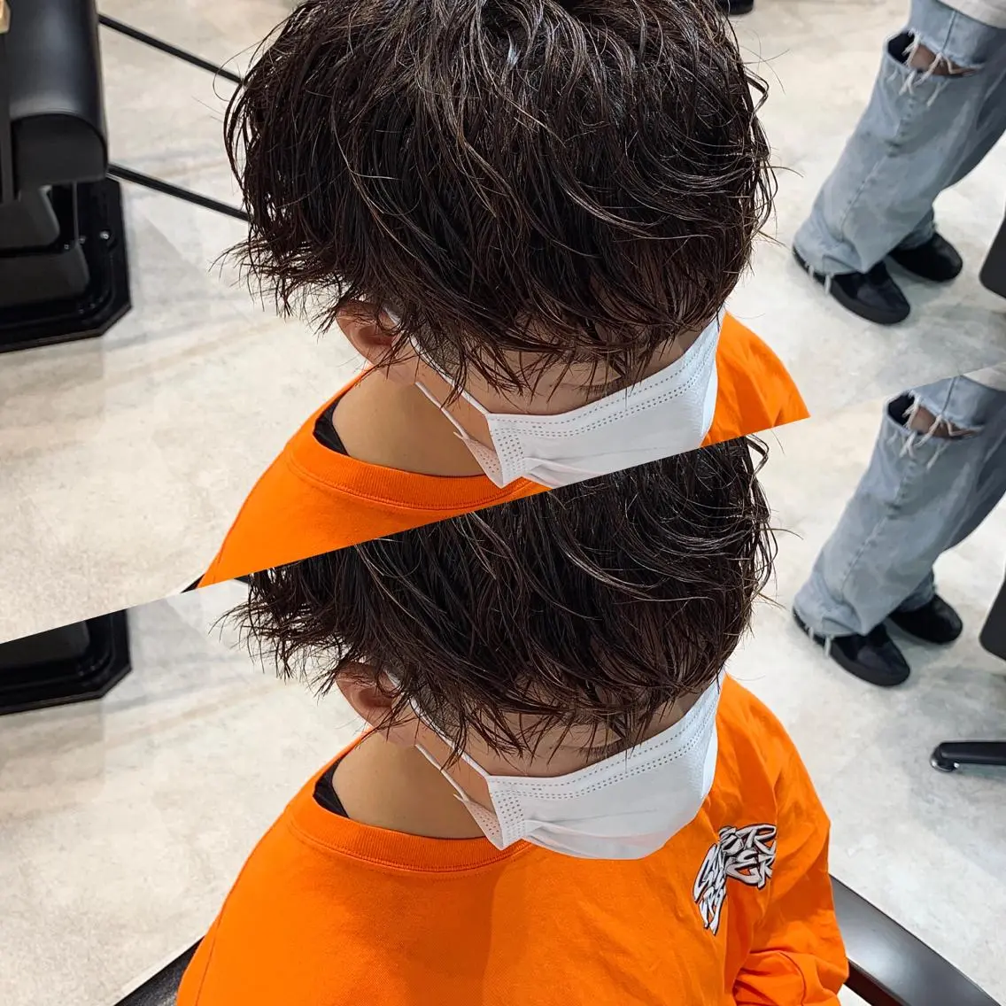 ショート パーマ メンズ メンズパーマ スパイラルパーマ メンズ支持数No.1 👑リュウ👑のヘアスタイル