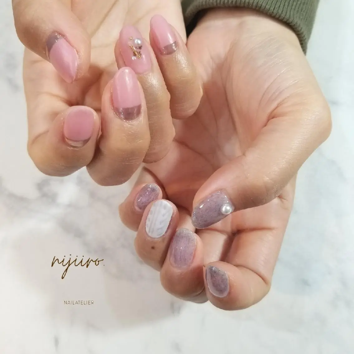 ネイル ハンドネイル nijiiro🌈 サトウのネイルデザイン