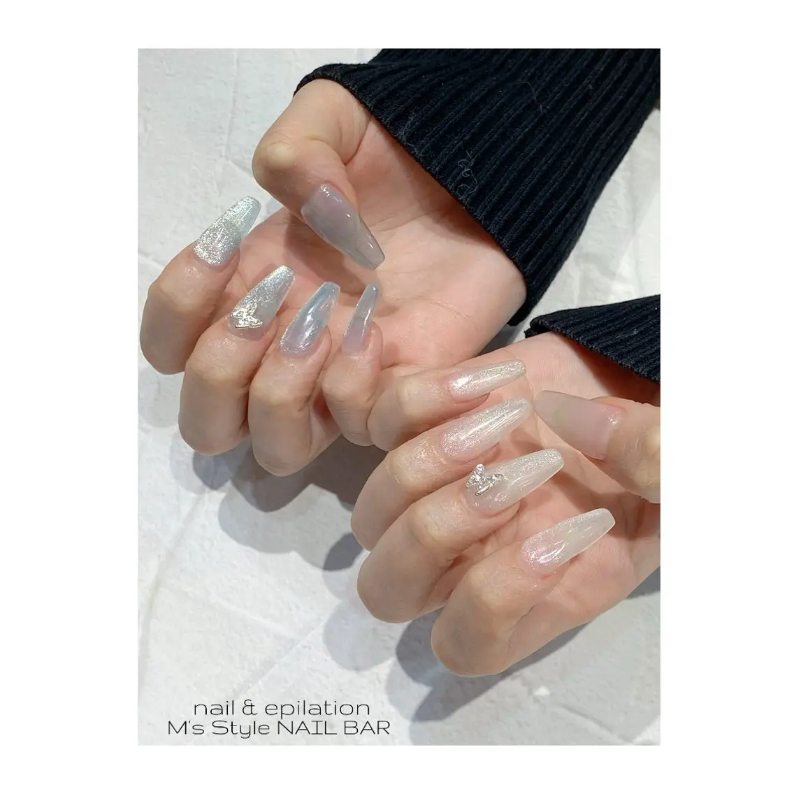 ネイル 成人式 フットネイル フレンチネイル ジェルネイル 韓国ネイル ハンドネイル M's Style NAIL BARのネイルデザイン