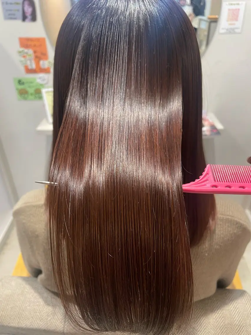 【新規限定】🦩カット＋弱酸性髪質改善プレミアムケアストレート🦩の写真