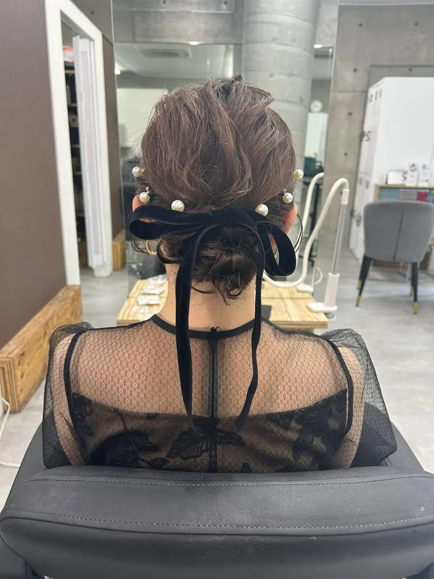 ミディアム ヘアアレンジ ヘアセット メンズ多数⚡ブリーチ 特化💚Acchonのヘアスタイル