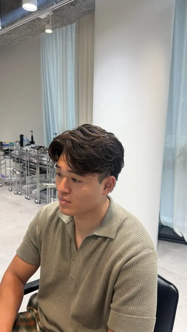 パーマ カット パーマ トリートメント 土屋 嘉慧のヘアスタイル