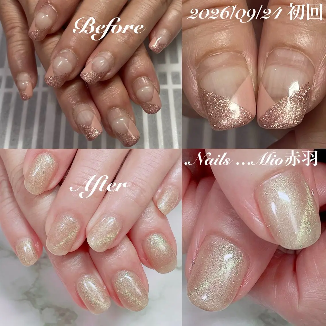 ネイル ジェルネイル マグネットネイル 赤色 ハンドネイル .Nails Mio 赤羽西ネイルサロンのネイルデザイン
