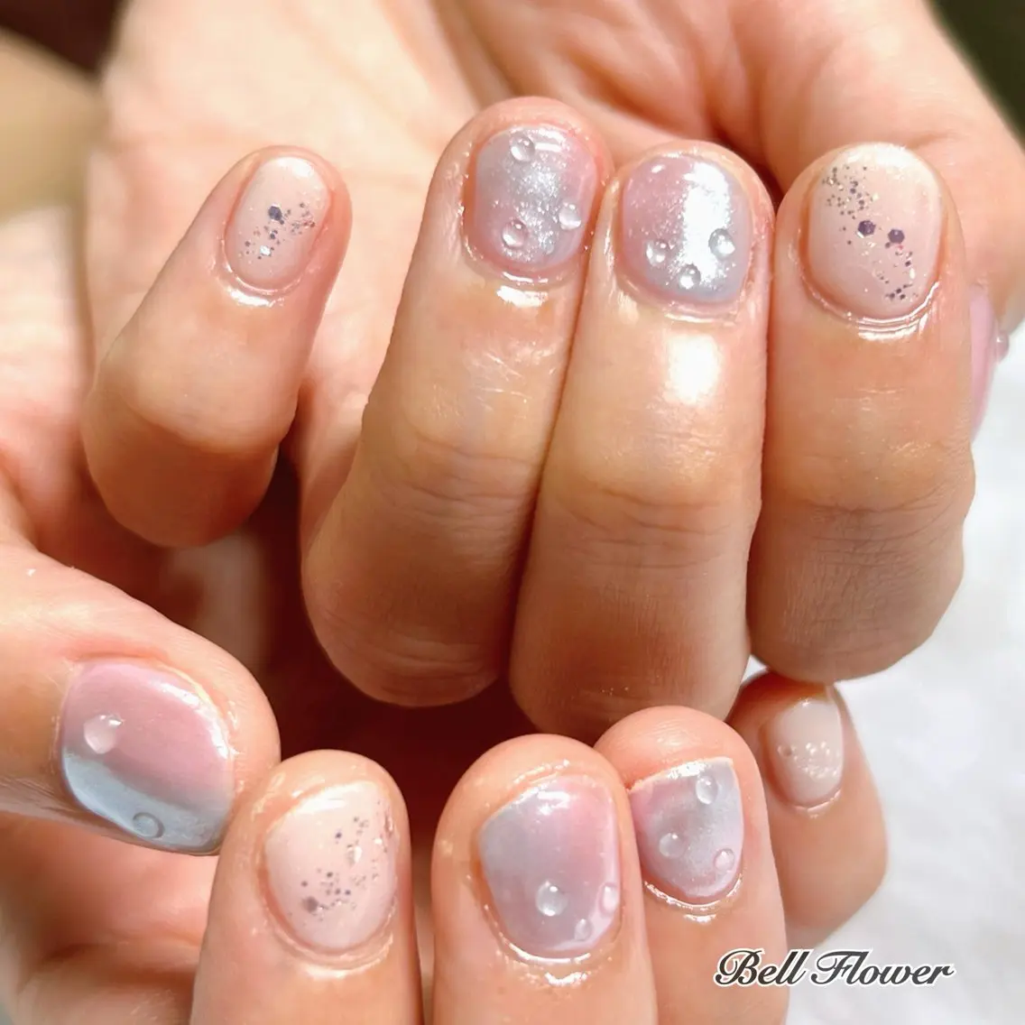 ネイル ハンドネイル Bell Flowerのネイルデザイン