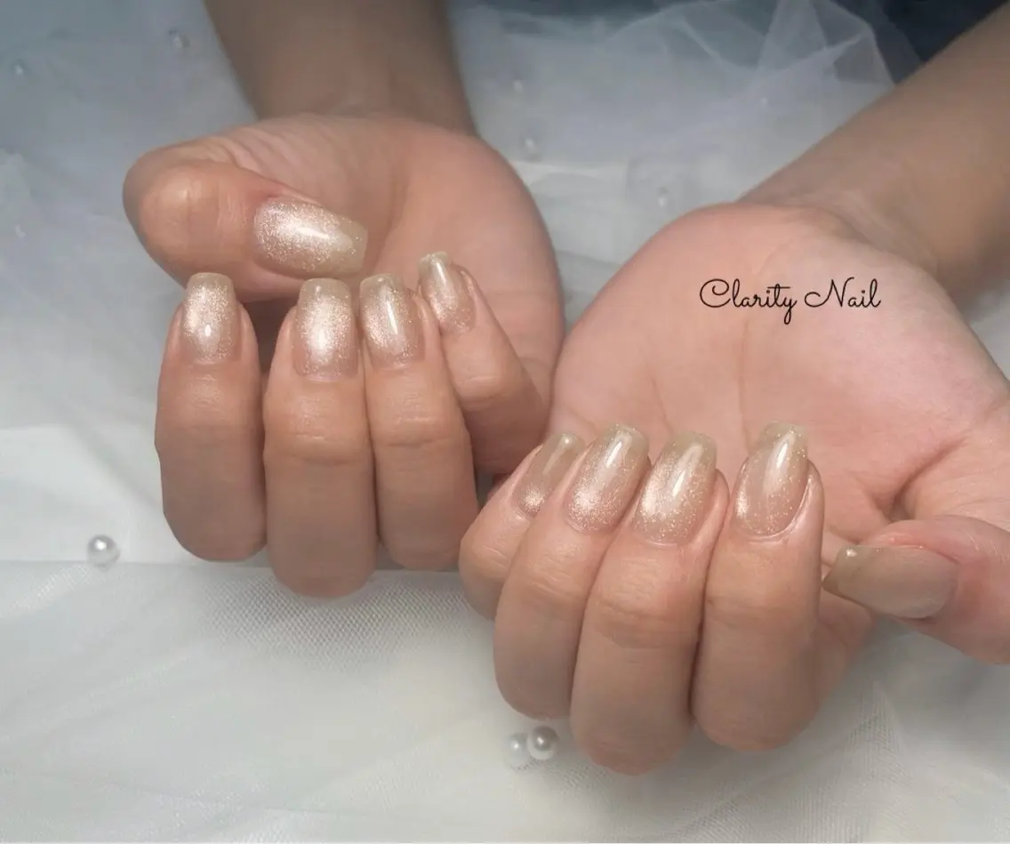 ネイル マグネットネイル ワンカラーネイル ハンドネイル Clarity Nailのネイルデザイン