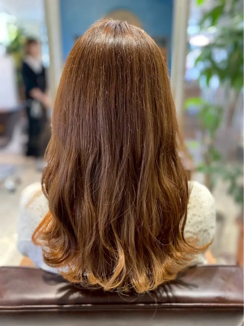 カラー 透明感カラー yuzuna♩のヘアスタイル