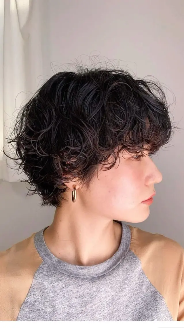 ショート パーマ :)) Konoha⋆。˚✩のヘアスタイル