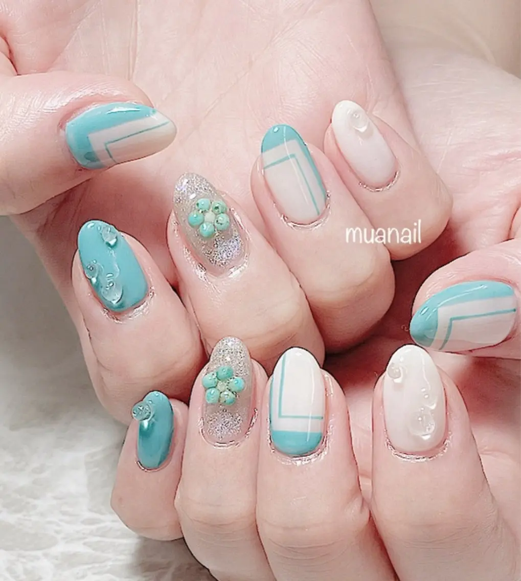 ネイル フラワーネイル ハンドネイル mua nail mikiのネイルデザイン