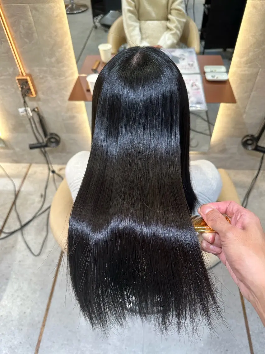 ロング カット ヘアカラー トリートメント 縮毛矯正/髪質改善 表参道/千田大地のヘアスタイル