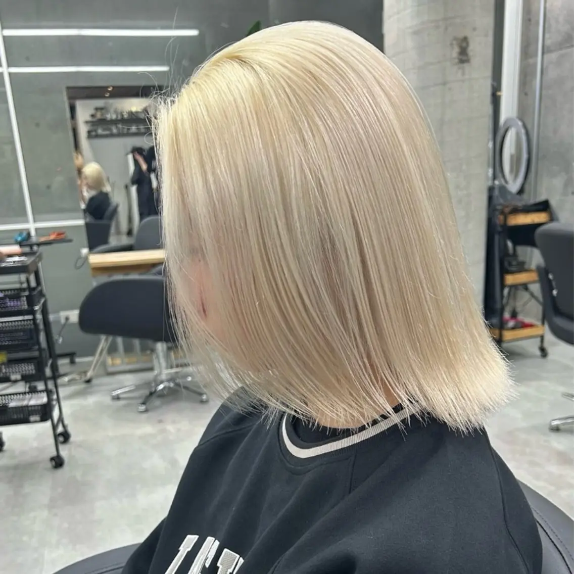 ミディアム カラー メンズ ヘアカラー トリートメント Acchon/心斎橋 💚ダブルカラーのヘアスタイル