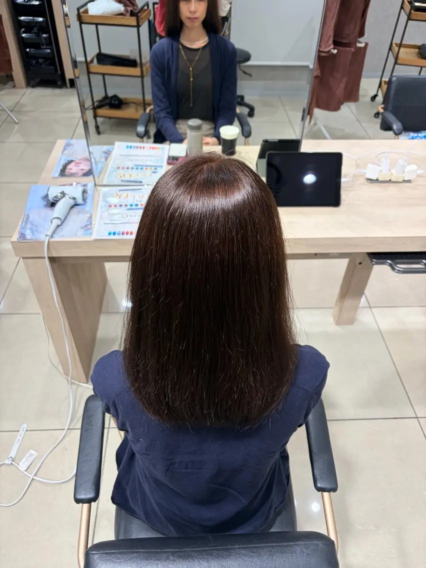 セミロング 西野 緋音のヘアスタイル