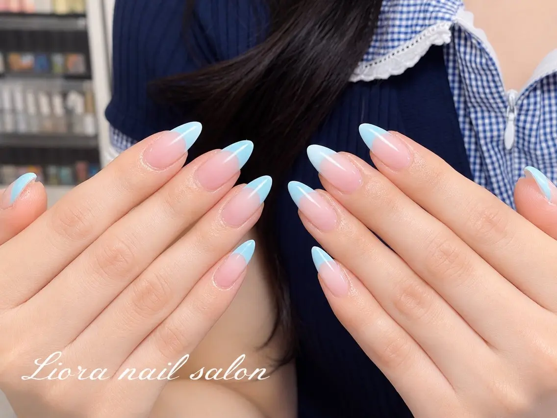 ネイル チークネイル フットネイル フレンチネイル ジェルネイル ガーリー ハンドネイル Liora nailのネイルデザイン