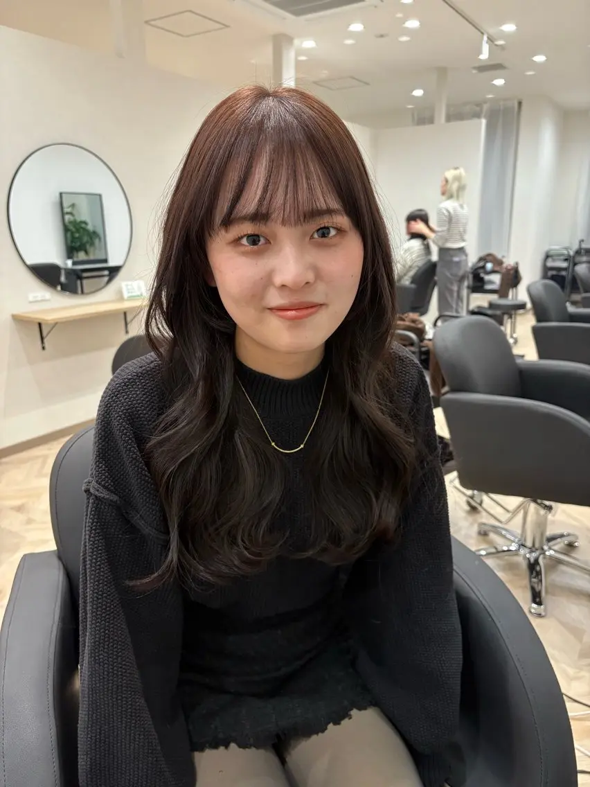 ロング カラー yukari🌷名駅 *大人かわいい艶髪のヘアスタイル