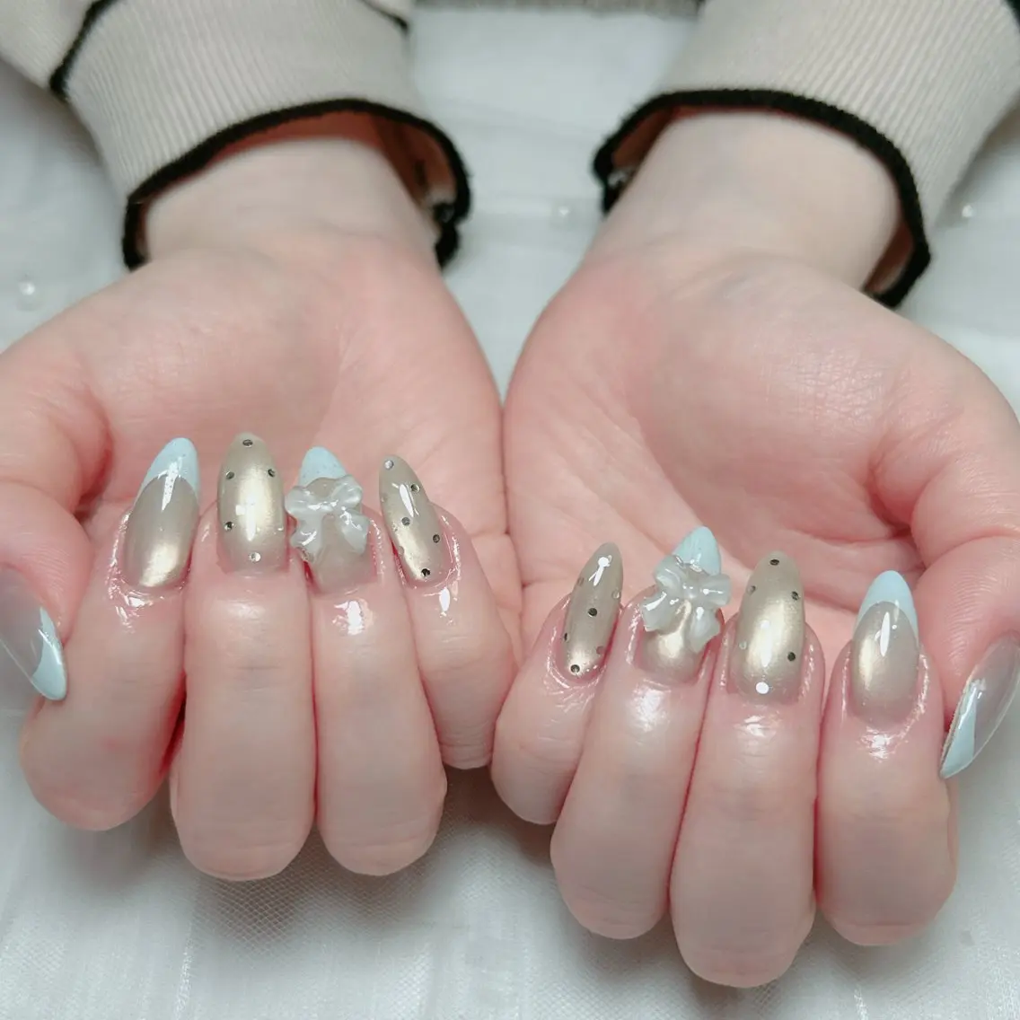 ネイル キラキラネイル ロングネイル 春ネイル ハンドネイル Cute Tips nailのネイルデザイン