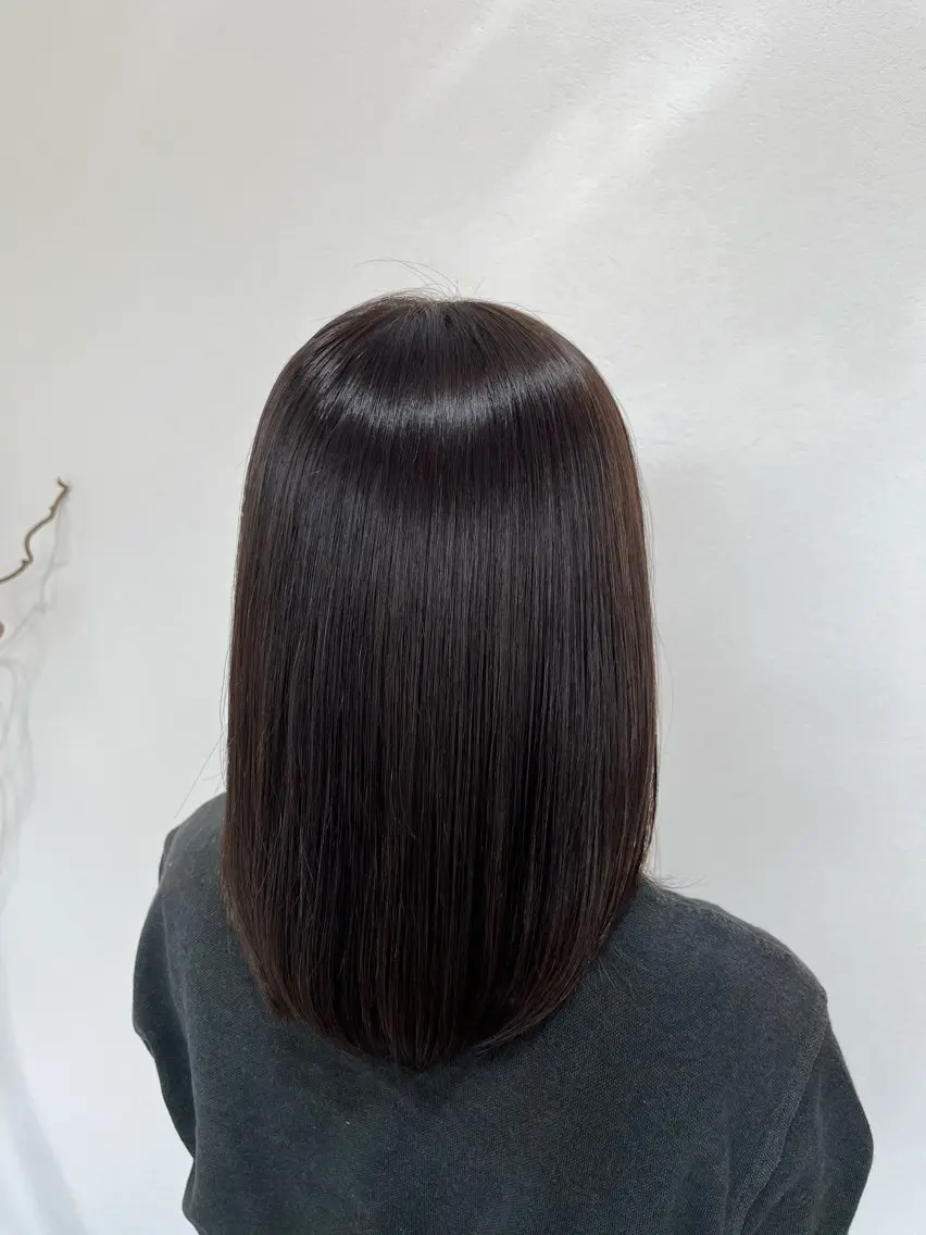 カラー ブリーチ ブリーチなしカラー bisou hair Kayanoのヘアスタイル
