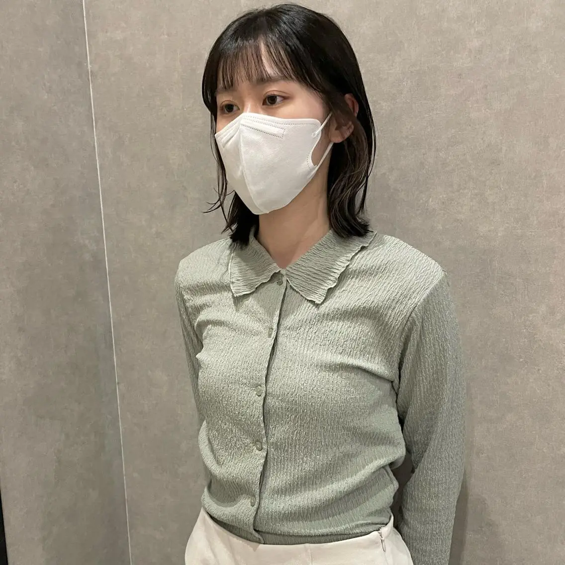 ミディアム カラー はちすか るかのヘアスタイル