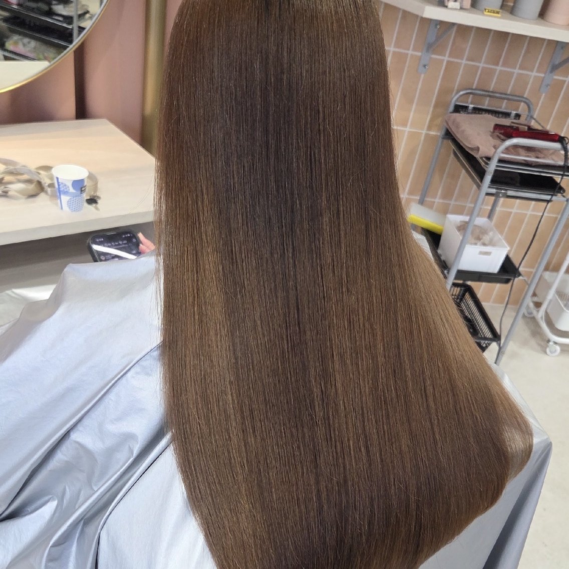 ロング カラー トリートメント カット ヘアカラー トリートメント YOKUTO/天神駅 徒歩3分すぐ予約OKのヘアスタイル