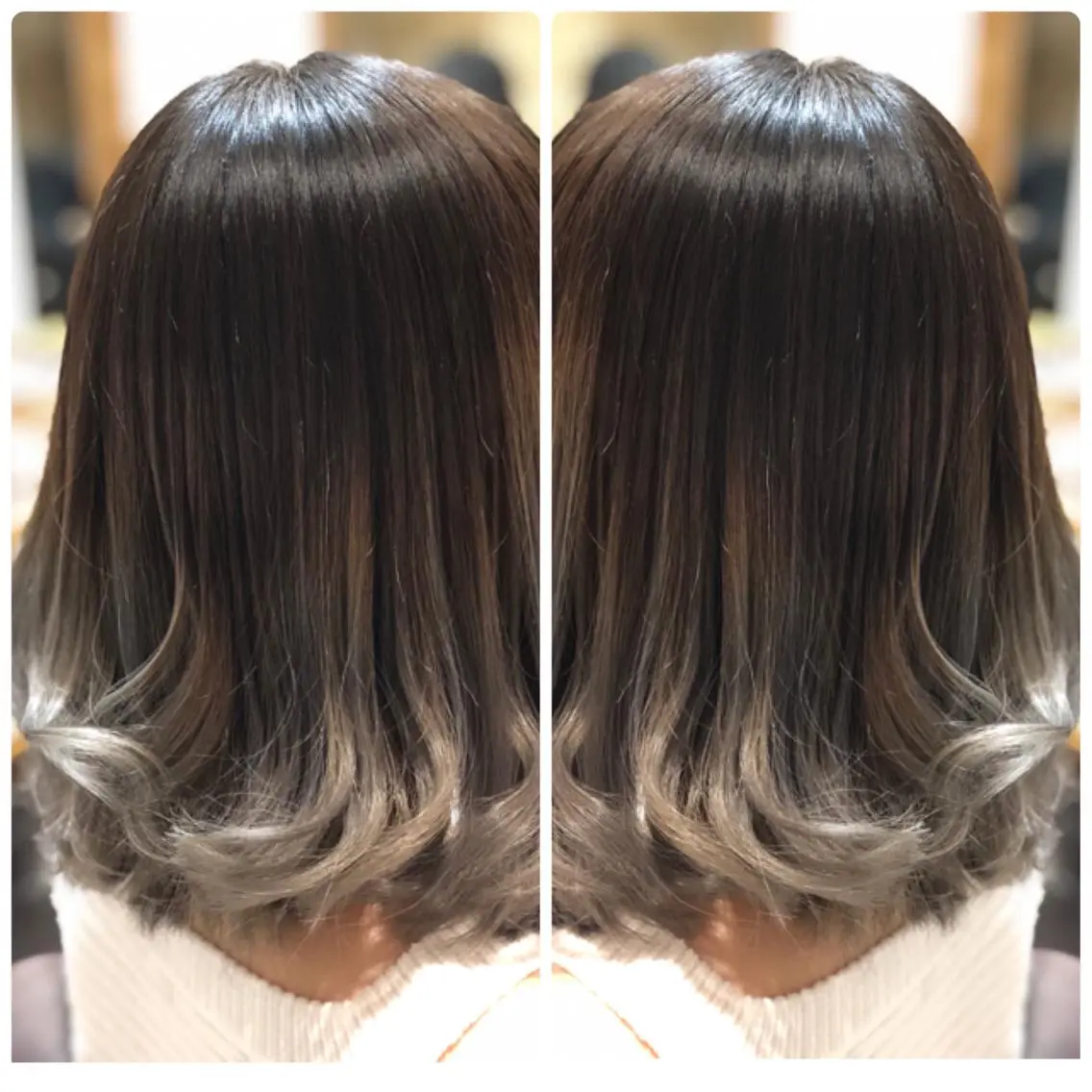 セミロング カラー アッシュ ヘアカラー トリートメント 小山内 龍一郎 店長のヘアスタイル