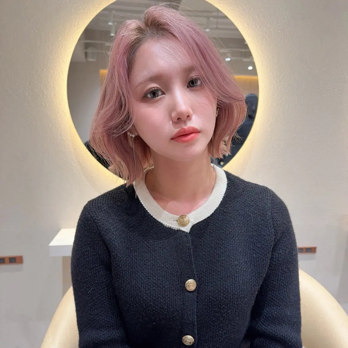 ミディアム カラー 似合わせカット ヘアカラー レイヤー/髪質改善 Lond ambreのヘアスタイル