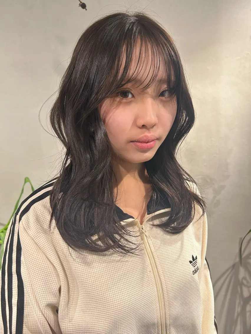ミディアム カラー 透明感カラー 韓国風ヘア カラーリスト IKUHOのヘアスタイル
