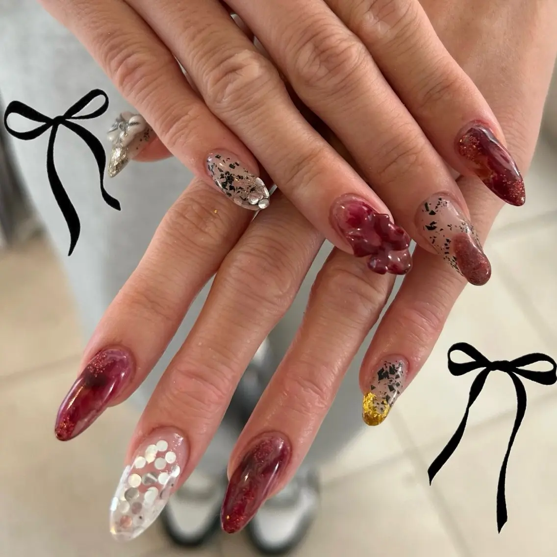 ネイル ハンドネイル フットネイル ASA nail / アート☀︎ニュアンスのネイルデザイン