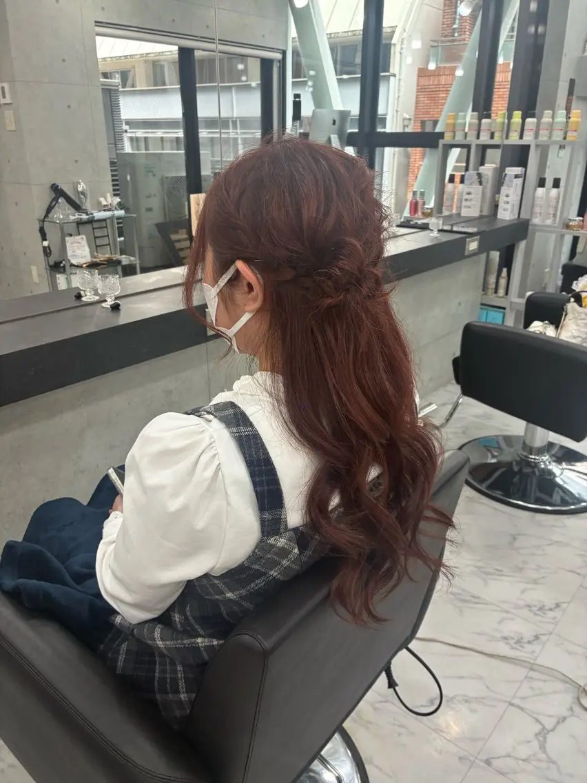 ロング ヘアアレンジ 結婚式・ブライダル ヘアセット Endearing 🌟銀座のヘアスタイル