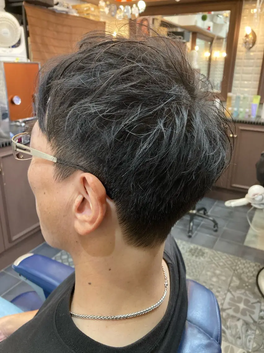 ショート メンズ 刈り上げ カット ルピナス中田店長 山口大地のヘアスタイル