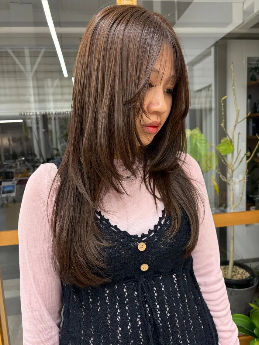 ロング カラー カット ヘアカラー 【HI / YA】 ｓｕｚｕのヘアスタイル