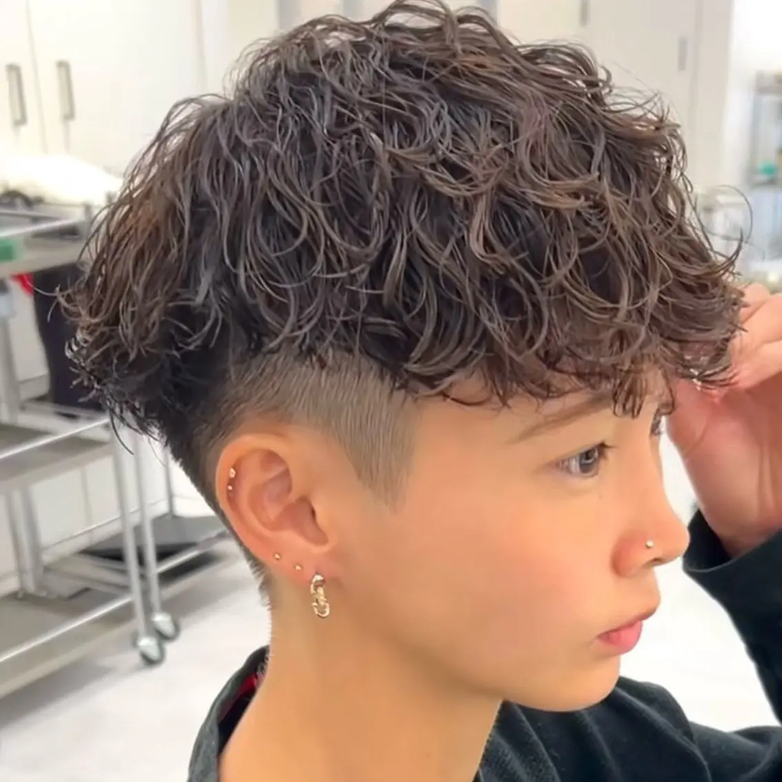 メンズ スペインカール メンズ専門/パーマ 特化/栄/北出瑞貴のヘアスタイル