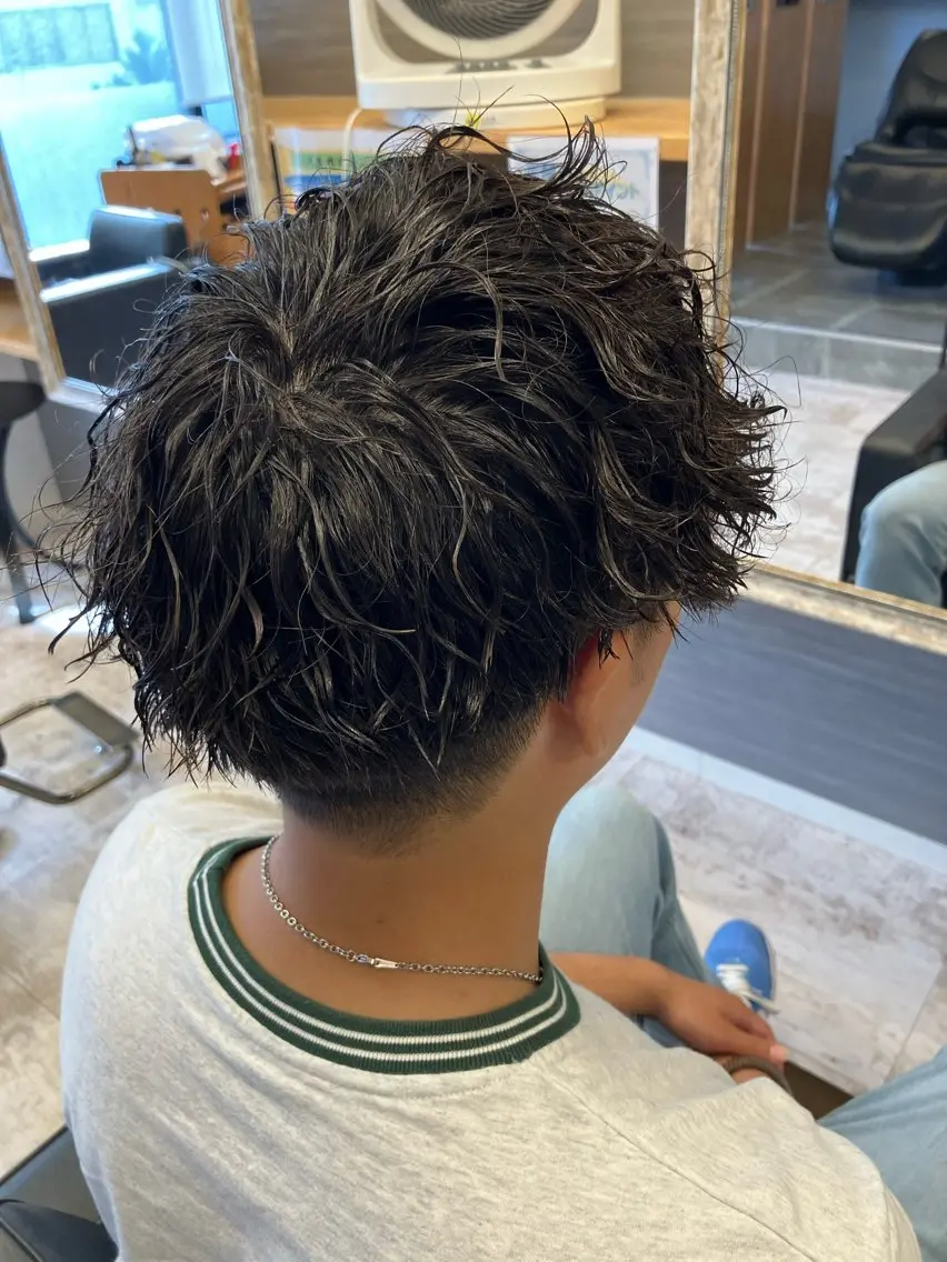 パーマ メンズ カット パーマ メンズ特化/パーマ/ フェードWATARUのヘアスタイル