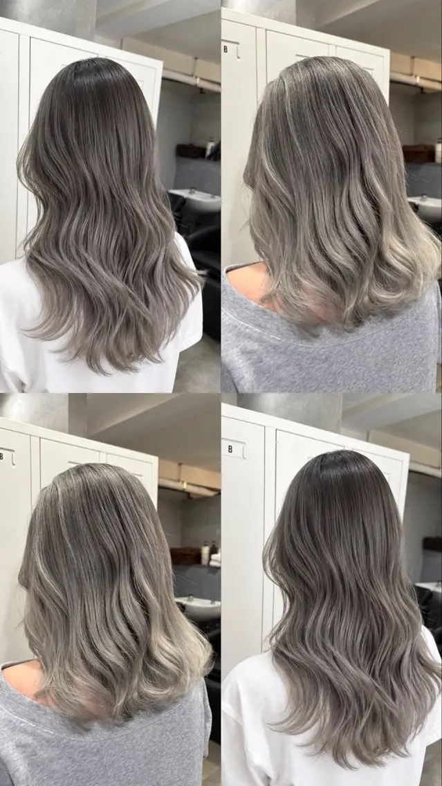 セミロング レイヤーカット 🎀HIKARI🎀 ハイトーン➕レイヤーのヘアスタイル