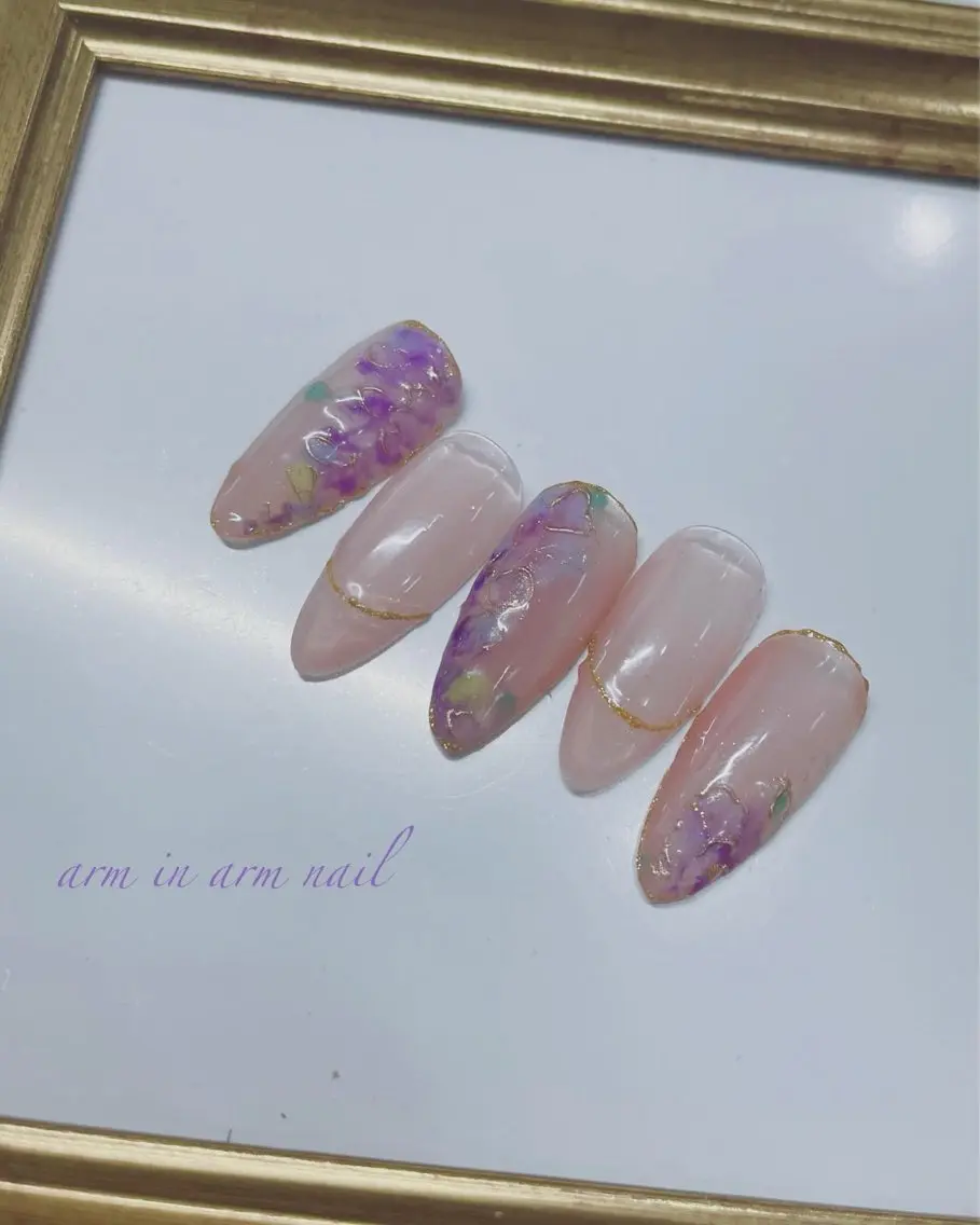 ネイル arm in arm ︎✿Yamamotoのマツエク・マツパデザイン