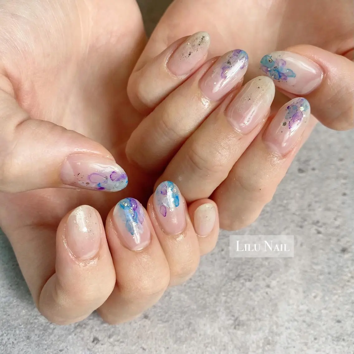 ネイル アートネイル モチの良さ◉ フィルインネイル♡のネイルデザイン