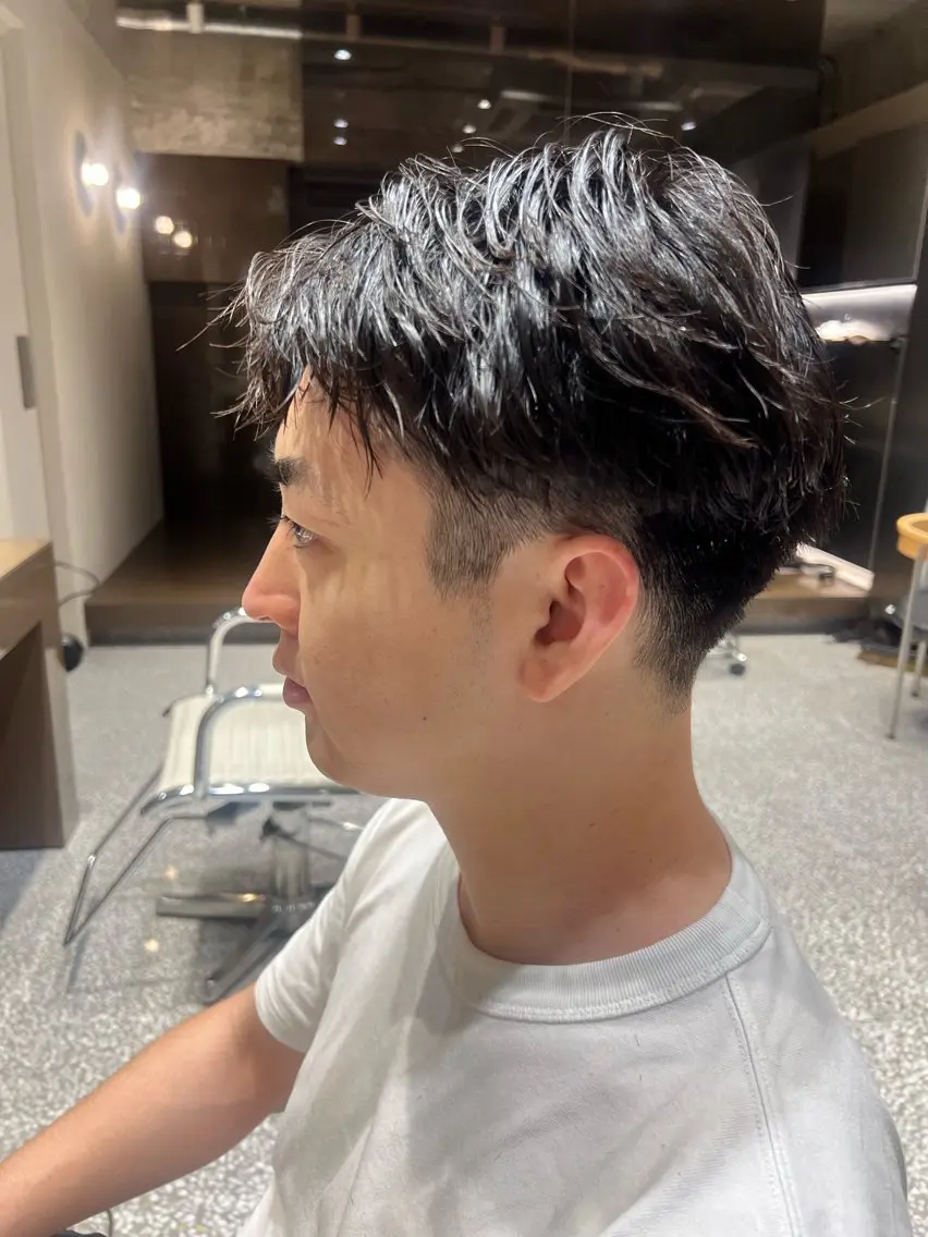パーマ メンズ カット パーマ 脇山 真生のヘアスタイル