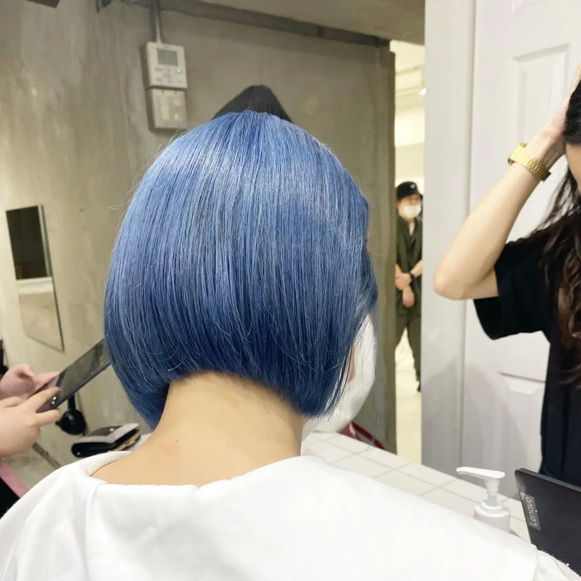 ショート カラー ハッシュカット/ハイ トーン/HIROKIのヘアスタイル