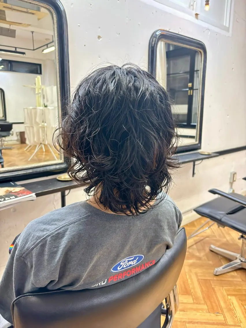 ショート パーマ ウルフカット ショートカット/ キタハラユリナのヘアスタイル
