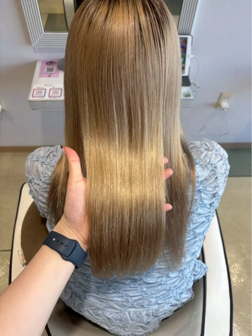 ロング カラー カット ヘアカラー トリートメント 艶カラー/ 縮毛矯正/いくの👒のヘアスタイル