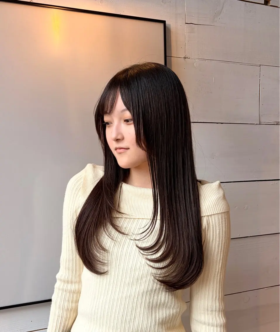ロング 艶髪カラー🤍ྀི MISAKI🩷ྀིのヘアスタイル