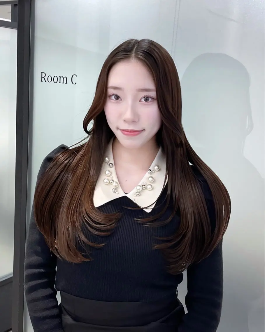 ヘアアレンジ カット ヘアカラー トリートメント 韓国レイヤーカット 髪質改善▫️水野有真のヘアスタイル