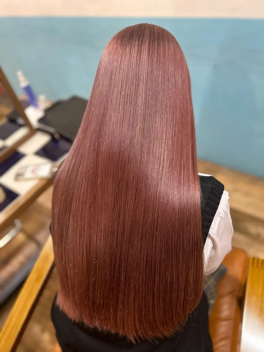 ロング カラー ヘアカラー トリートメント 🎨デザイン🥇 美髪・艶髪　日暮千敬のヘアスタイル