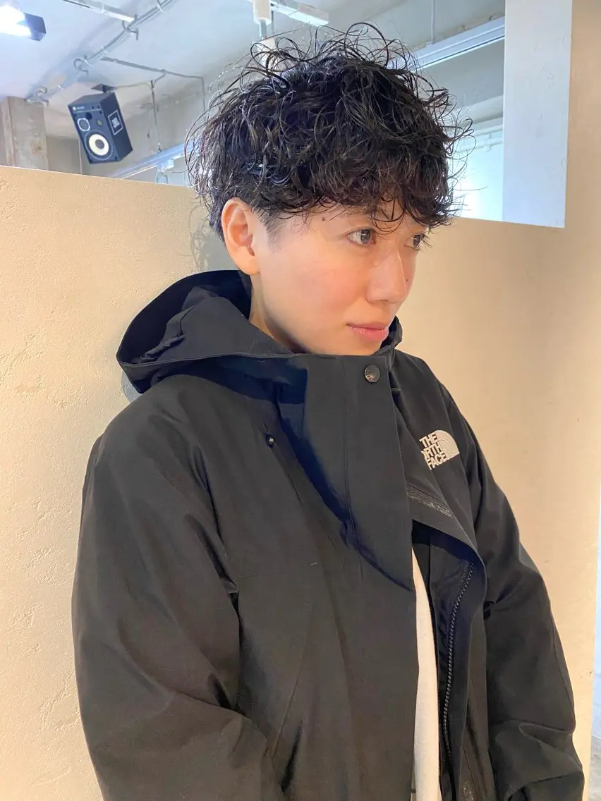ショート パーマ カット パーマ トリートメント 坂本 裕介のヘアスタイル