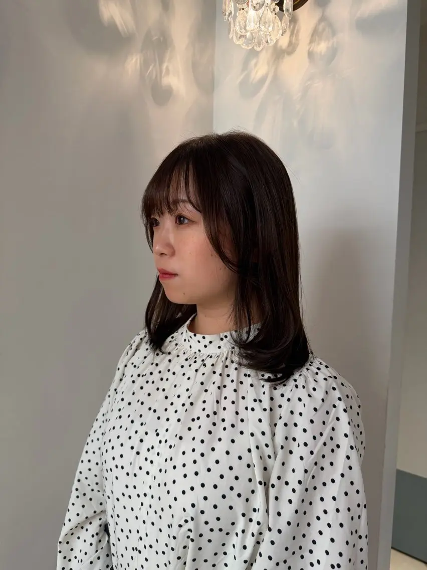 ミディアム 藤井佳音 /カットモデル募集のヘアスタイル