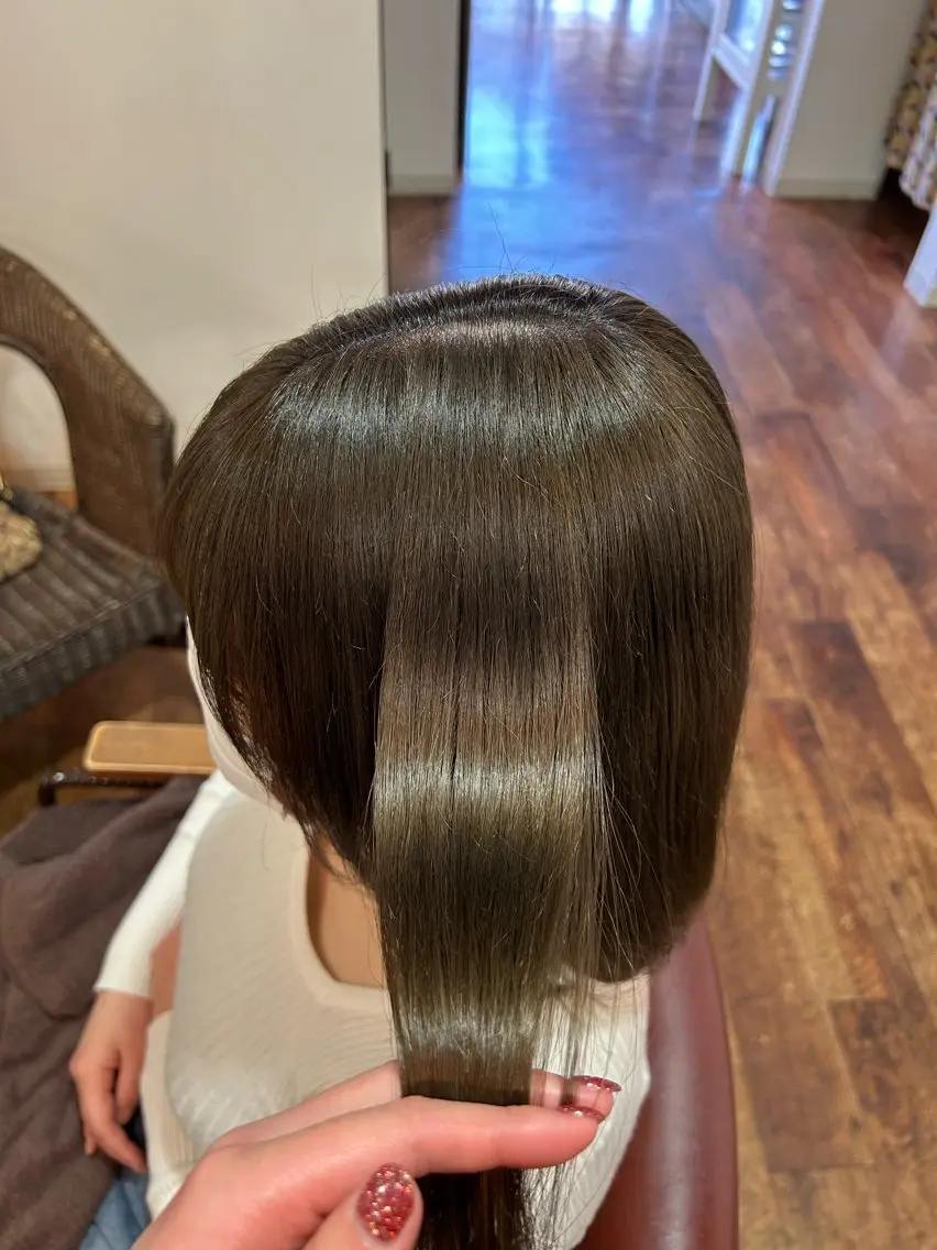 ミディアム カラー カット 小林 瑞穂のヘアスタイル
