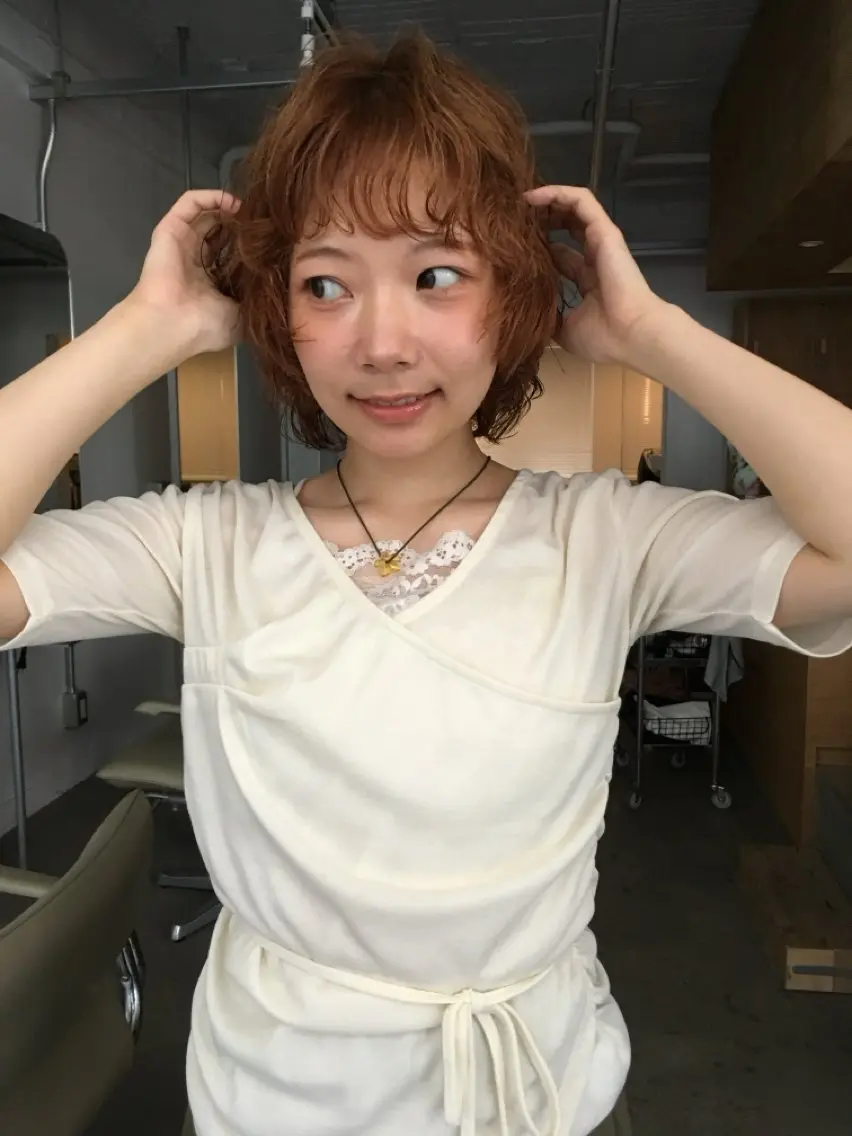 ショート パーマ ボブ カットモデル募集中 ／HARUKA🎀のヘアスタイル