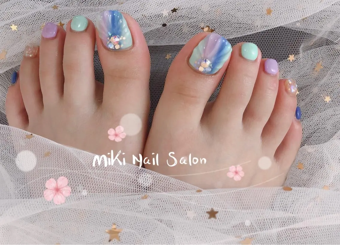 ネイル MiKi Nai池袋 長さだし得意のネイルデザイン