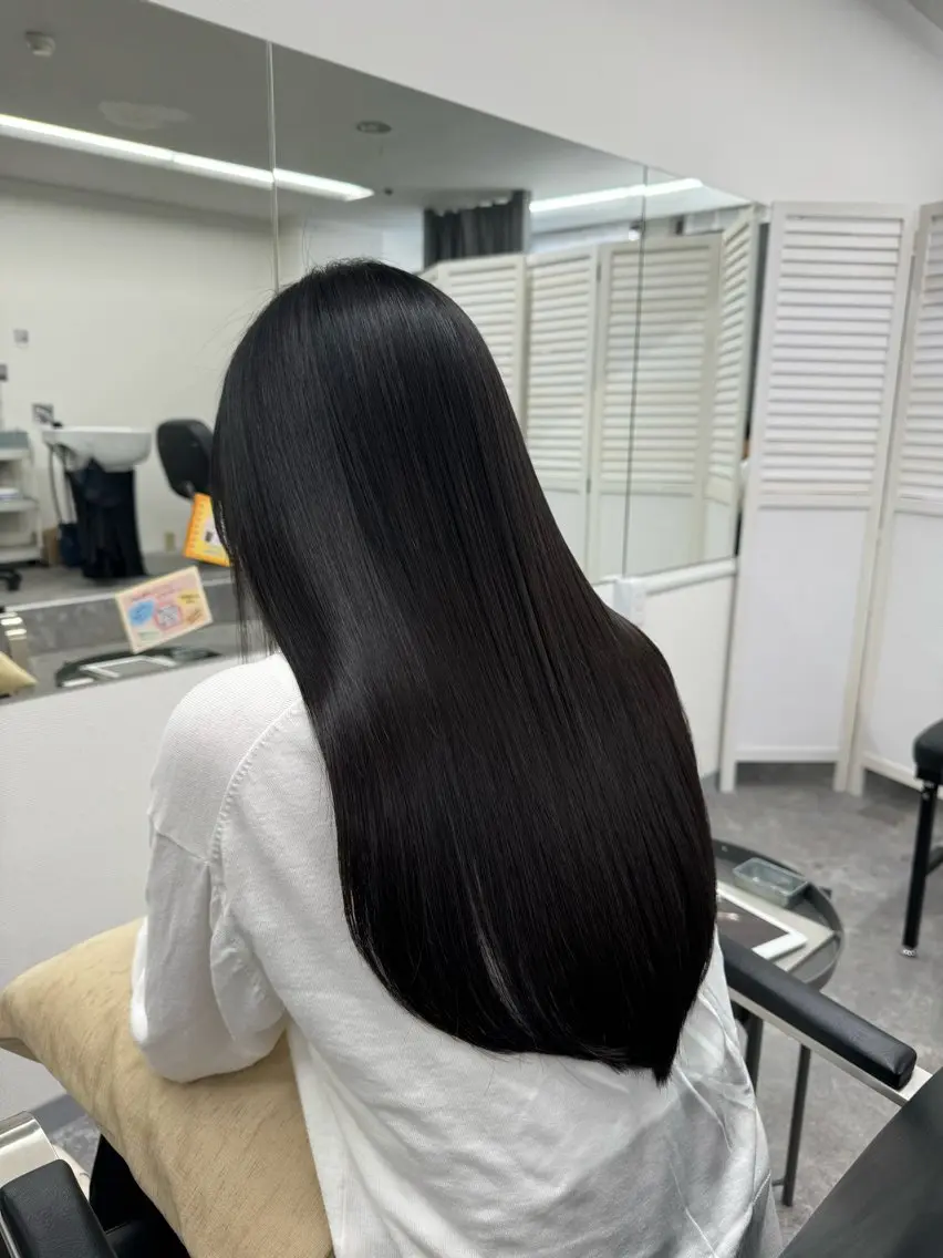 ロング 髪質改善 トリートメント 酸熱トリートメント 髪質改善メニュー 長井 美佐子のヘアスタイル