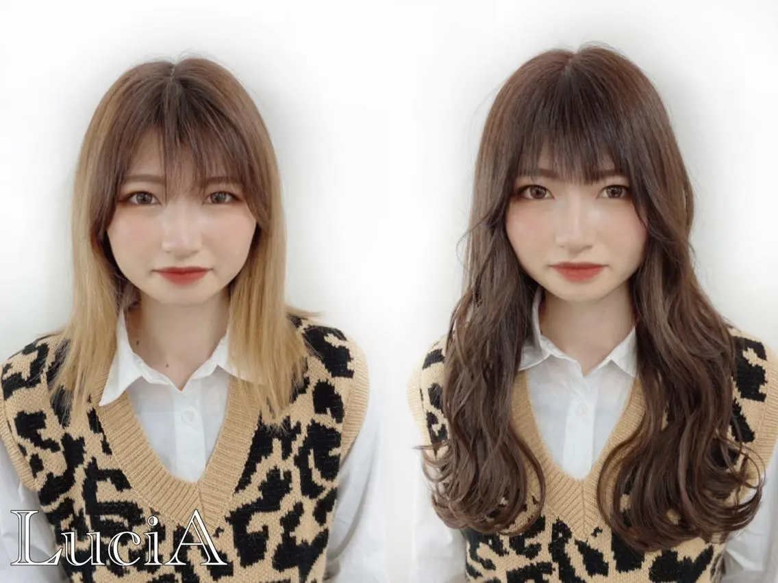 ロング カラー ヘアアレンジ エクステ トリートメント LuciA/エクステ カラー7:30〜のヘアスタイル