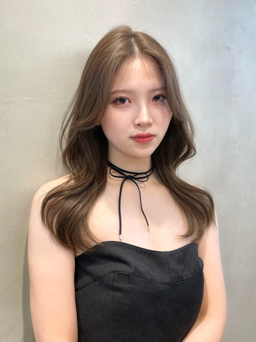 セミロング カラー ヘアアレンジ ベージュカラー ブリーチ 透明感カラー ダブルカラー ヘーゼル カット ヘアカラー トリートメント ヘアセット 縮毛矯正ブリーチなし 🍒❤ゆうきのヘアスタイル